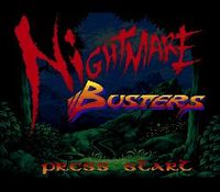 une photo d'Ã©cran de Nightmare Busters sur Nintendo Super Nes
